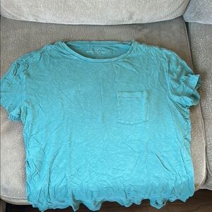 American Eagle Outfitters Teal Short Sleeve Tee